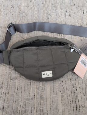 Wilo Quilted Olive Green Waist Bag
